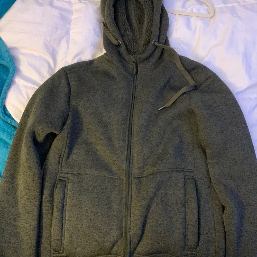 Mountain warehouse green men’s medium winter zip up